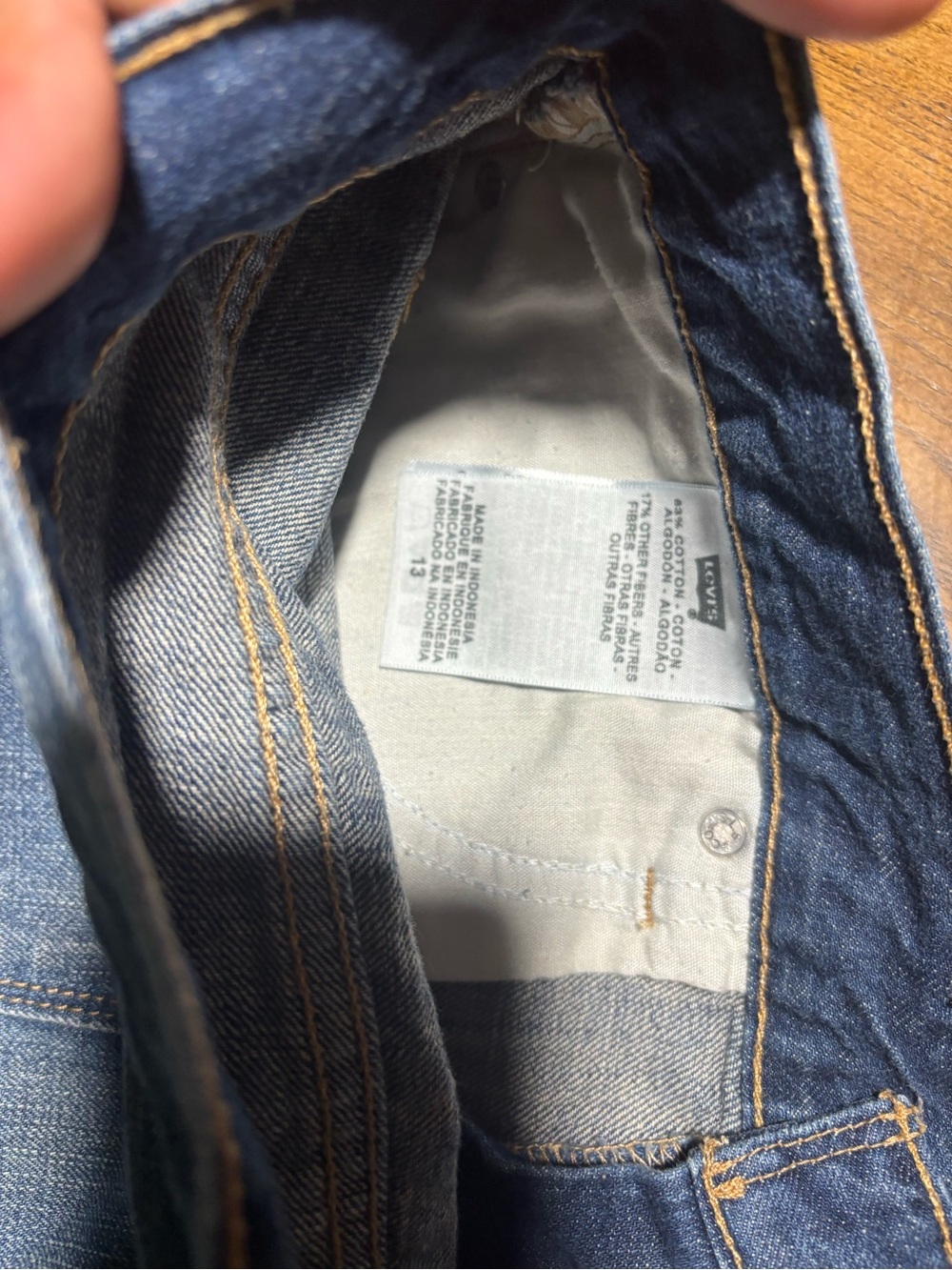 Levi's Light Blue Denim Mini Skirt - Picture 5 of 6